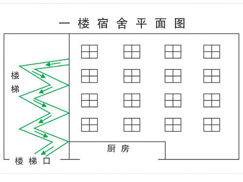 一樓宿舍平麵圖-中（zhōng）空吹塑加工（gōng）